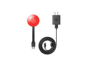 Google chromecast 2Poppy red GOOGLE GA3A00187 A06 Y19 - Image 2