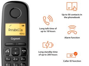 Telefon Bežični GIGASET A280 crni - Image 4