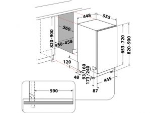 Mašina za pranje sudova ugradna WHIRLPOOL WSIC3M27 - Image 5