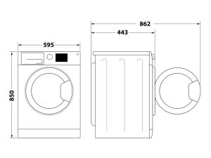 Mašina za pranje Veša INDESIT MTWSA61053W EE - Image 6