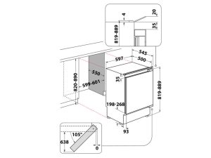 Frizider ugradni podpultni INDESIT INBUF031 - Image 3