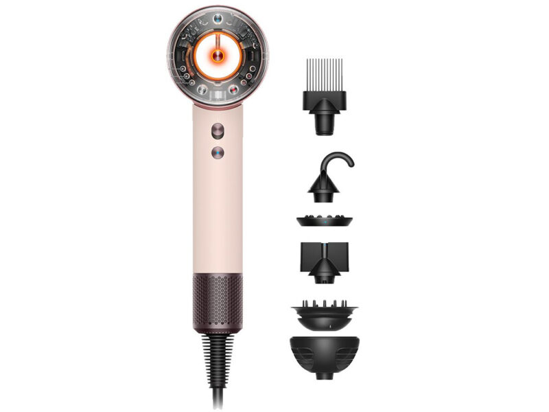23008 Fen za kosu DYSON HD16 Supersonic Nural Ceramic Pink Rose Gold Straight Wavy 113407