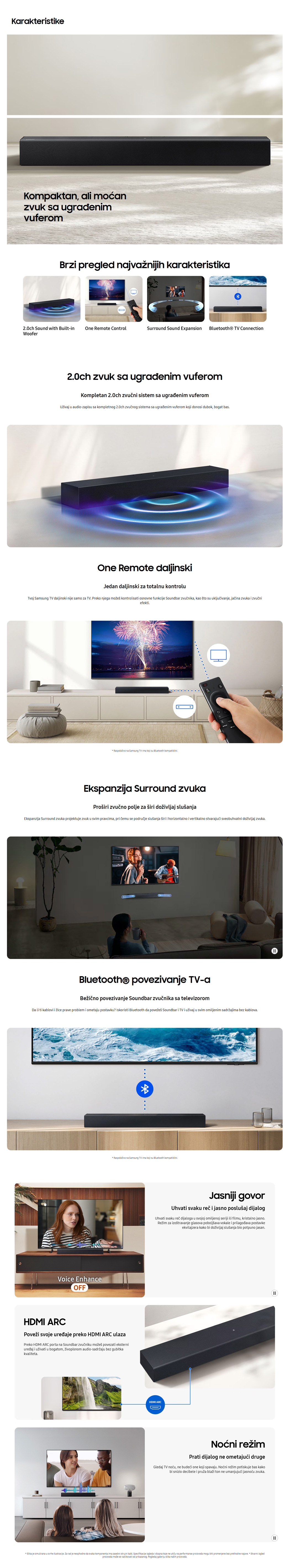 n23128 1 Soundbar SAMSUNG HW B400F EN