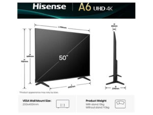 TV LED UHD SMART 4K HISENSE 50A6Q - Image 8