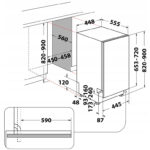 Masina za pranje sudova ugradna INDESIT DSIO 3M24 C S - Image 6