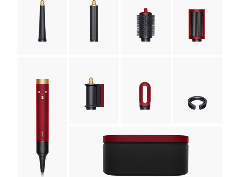 23512 2 Styler DYSON Airwrap i d SE Red Velvet Gold Straight Wavy 596926