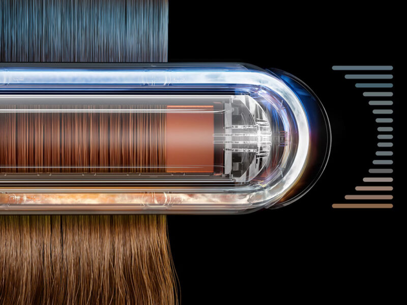 23866 4 Pegla za kosu Corrale CoolShine DYSON Ceramic Pink Rose Gold 600094